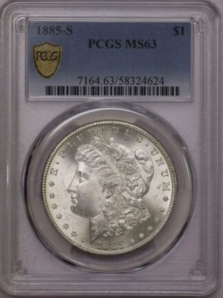 1885 S Morgan Silver Dollar MS63 PCGS #58324624