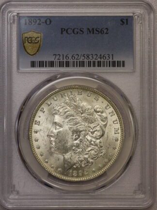 1892 O Morgan Dollar MS62 PCGS
