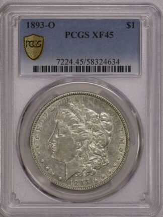 1893 O Morgan Dollar PCGS XF45