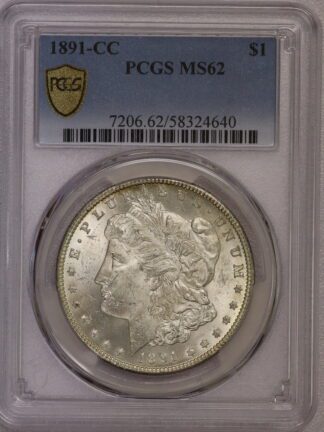1891 CC Morgan Dollar MS62 PCGS #58324640