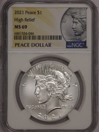 2021 Peace Dollar High Relief NGC MS69