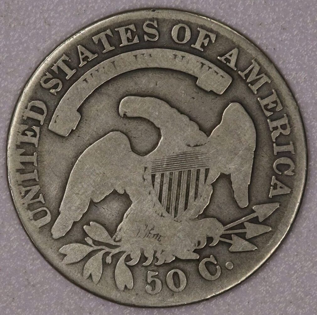 AUCTION- 1830 Capped Bust Half Dollar Circulated - Image 2