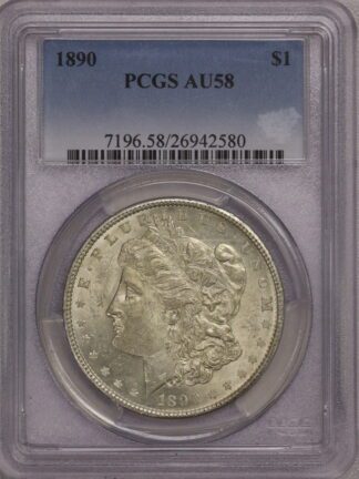 1890 Morgan Dollar PCGS AU58