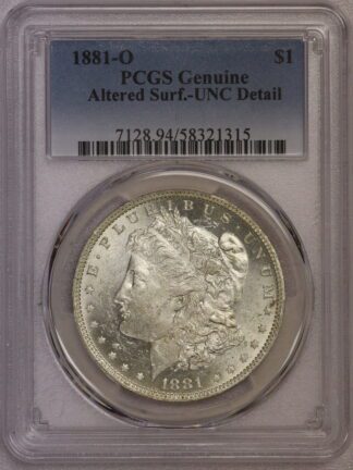 1881-O Morgan Dollar PCGS Genuine Altered Surface-UNC Detail