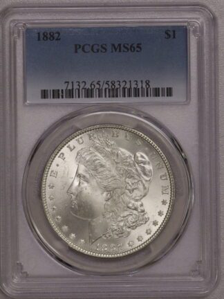 1882 Morgan Dollar PCGS MS65