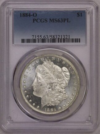 1884-O Morgan Dollar PCGS MS63 PL