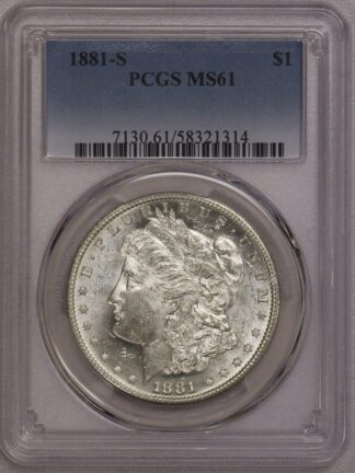 1881-S Morgan Dollar PCGS MS61