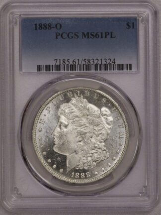 1888-O Morgan Dollar PCGS MS61 PL