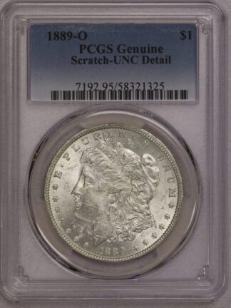 1889-O Morgan Dollar PCGS Scratch, UNC Detail