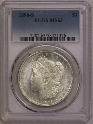 1890-S Morgan Dollar PCGS MS63