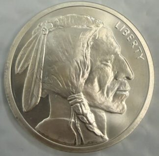 Auction- 5oz Buffalo Nickel Silver Round .999