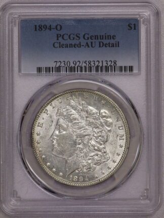1894 O Morgan Dollar PCGS AU Cleaned