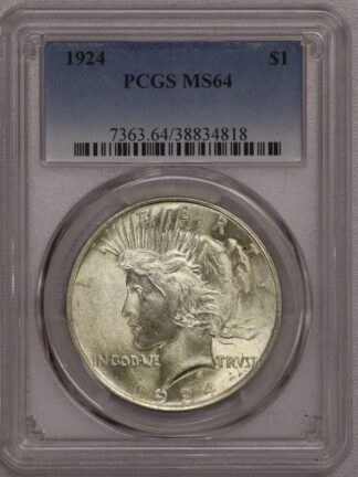 1924 Peace Dollar PCGS MS64