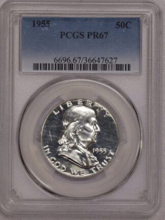 1955 Franklin Half Dollar PCGS PR67
