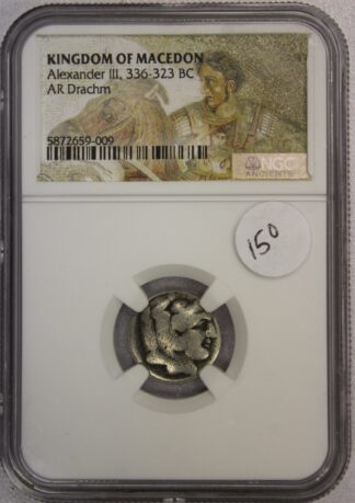 336-325 BC AR Drachm Kingdom of Macedon Alexander III