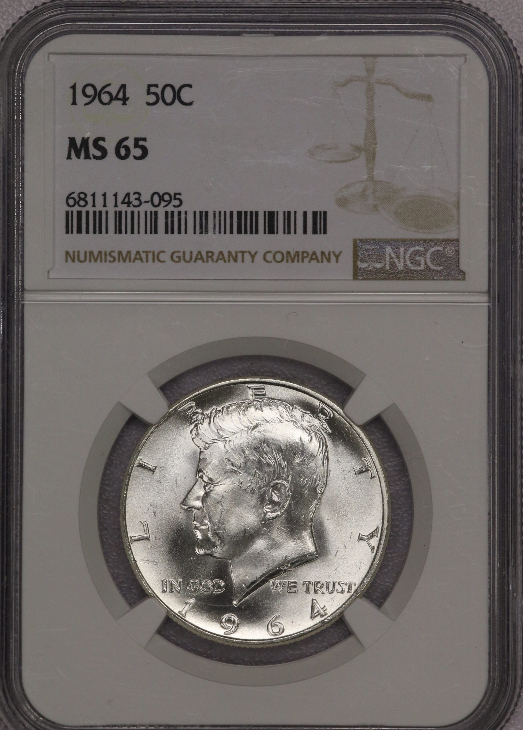 1964 Kennedy Half Dollar NGC MS65 – Portsmouth Coin & Currency Co