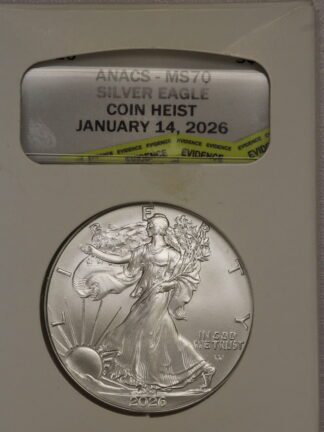 2026 American Silver Eagle ANACS MS70 Jan 14, 2026 Coin Heist