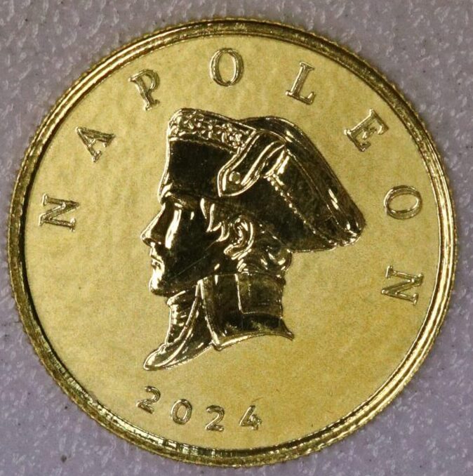 AUCTION- 2024 Liberia 1000 Dollars 1/10 Ounce Gold Coin