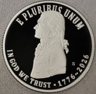 Auction - 1776 - 2026 Declaration Of Independance Silver Quarter Proof
