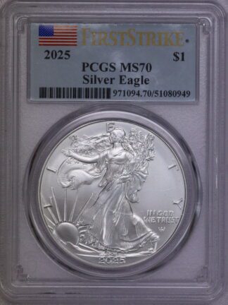 2025 American Silver Eagle PCGS MS70 First Strike