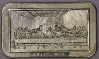 1973 Artistic One Troy Ounce Silver Bar The Last Supper
