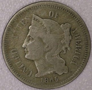 Auction- 1863 3¢ Nickel Circulated