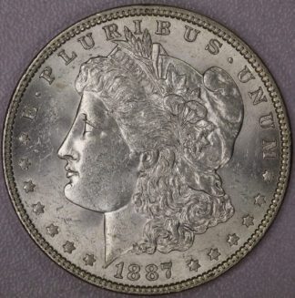 Auction- 1887 Morgan Dollar UNC