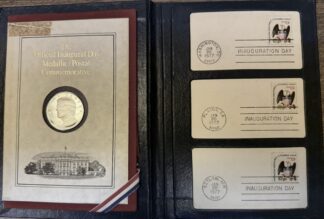 Auction - 1977 Jimmy Carter Inaugural Day Medallic / Postal Commemorative .999 Silver