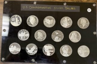1986 to 2012 Silver Dollars - 14 Proof Commemorative 90% Silver Dollars