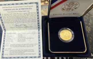 2008 Bald Eagle UNC $5 Gold Commemorative OGP