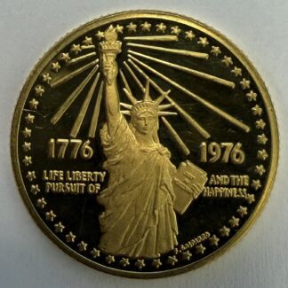 1776 - 1976 American Revolution Bicentennial Gold Medal