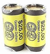 2006 Sacagawea Native American Golden Dollar P & D Mint Wrapped Rolls of 25