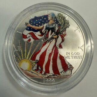 Auction- 1999 Painted American Silver Eagle