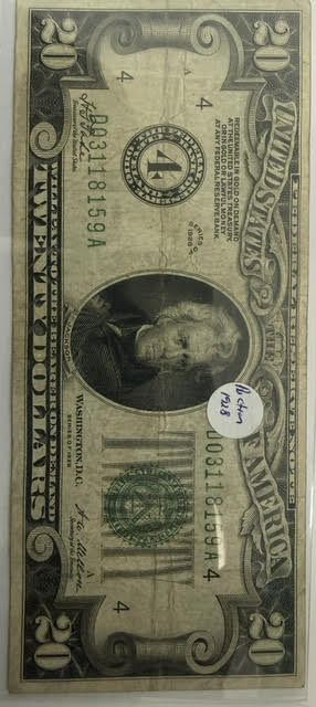 Auction- 1928 $20 Cleveland Ohio Note