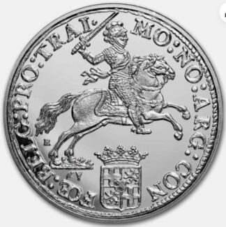 2022 Netherlands 1 oz .999 Silver Ducaton Rider Restrike in capsule Proof Finish