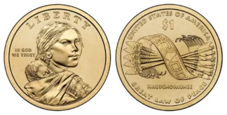 2010 Sacagawea Native American Golden Dollar P & D Mint Wrapped Rolls of 25