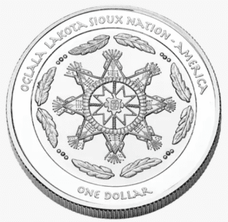 2024-2025 Oglala Sioux $1 1-oz Silver Wakan Tanka, The Bear Dance, Seven Sacred Rites 3 Coin Set (Proof)