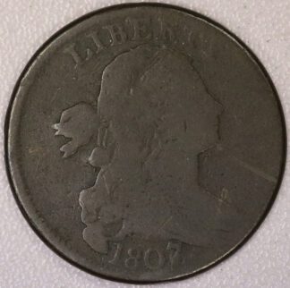 Auction- 1807/6 Draped Bust Large Cent Good