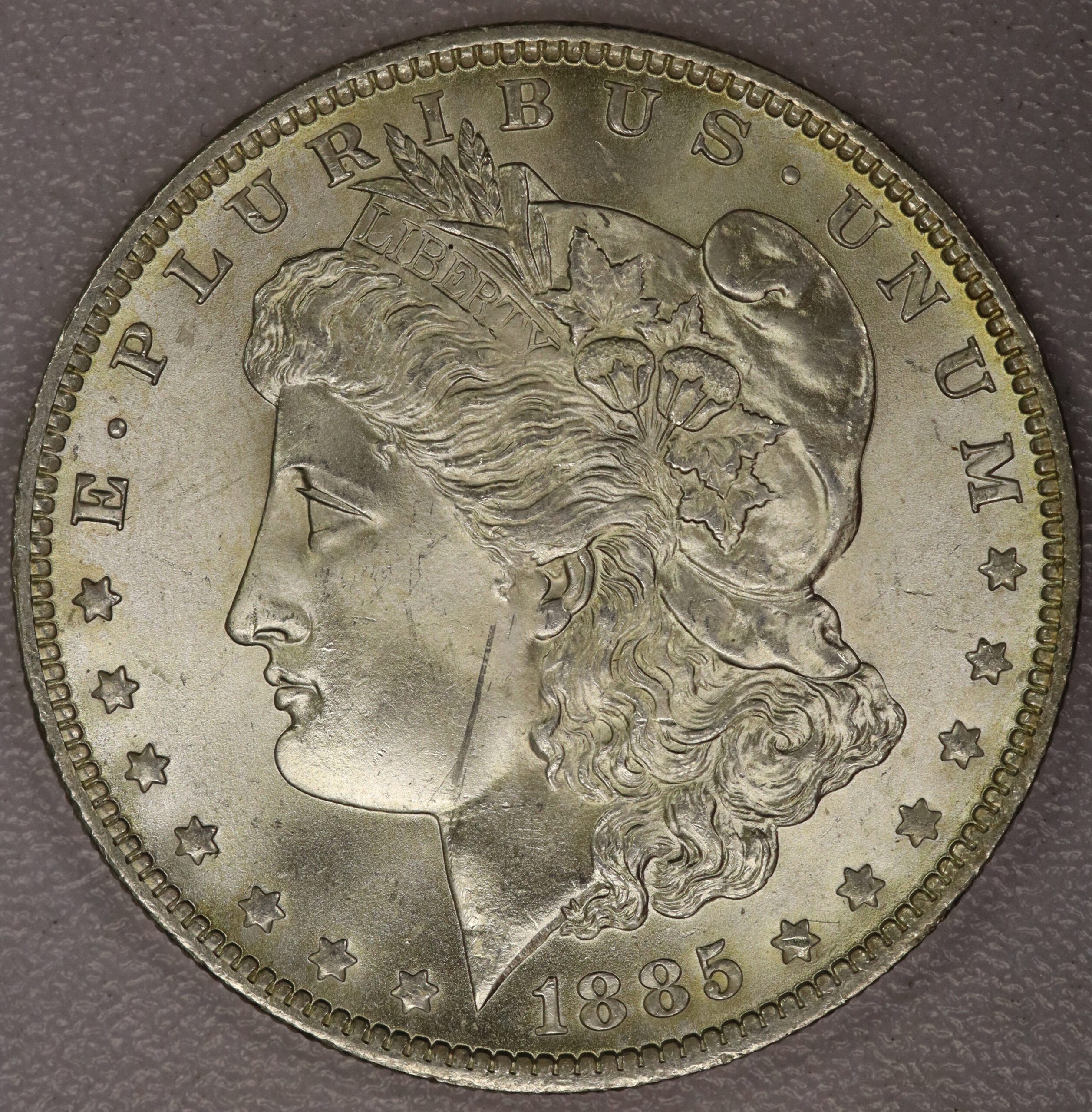 Auction- 1885 O Morgan Dollar Scratched