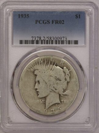 Auction- 1935 PCGS FR02 Peace Dollar