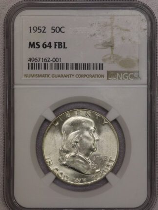 1952 Franklin Half Dollar NGC MS64 FBL (#-001)