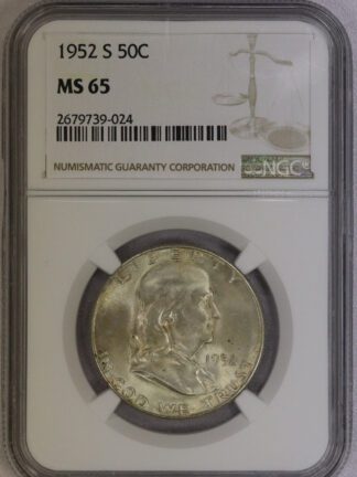1952-S Franklin Half Dollar NGC MS65 (#-024)