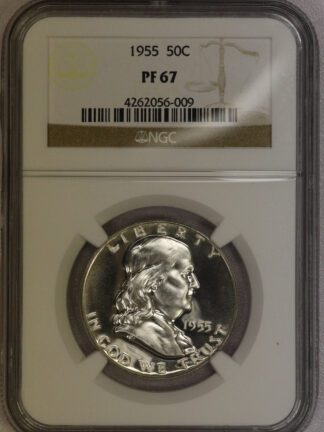 1955 Proof Franklin Half Dollar NGC PF67