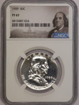 1959 Proof Franklin Half Dollar NGC PF67 (#-024)