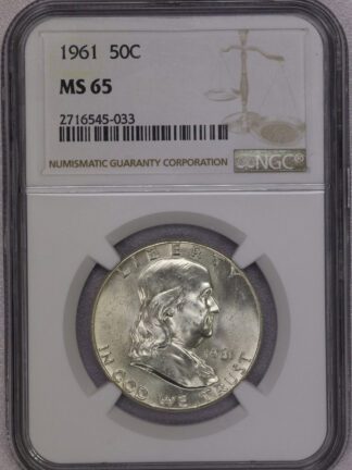 1961 Franklin Half Dollar NGC MS 65 (#-033)