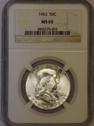 1962 Franklin Half Dollar NGC MS65 (#-053)