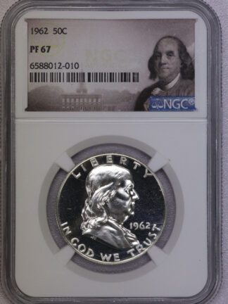 1962 Proof Franklin Half Dollar NGC PF67 (#-010)