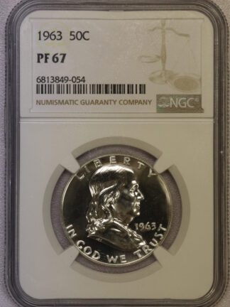 1963 Proof Franklin Half Dollar NGC PF67 (#-054)
