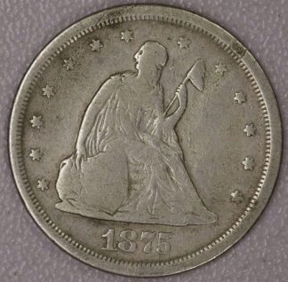 1875 S Twenty 20 Cent Seated Liberty VG