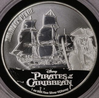 Auction- 2021 Niue 2 Dollars 1 oz 999 Silver Pirates of the Caribbean ( The Black Pearl) Round